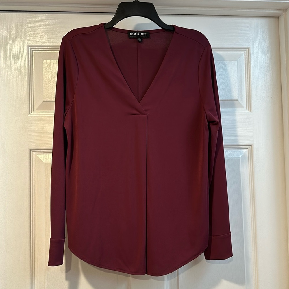 CONTEXT Purple long sleeve top